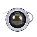 2 PCS 3.0 inch DC 12V 10W 900LM 6500K Car Angel Eyes Fog Lamp Foglight(Pink Light + White Light)