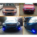 2 PCS 3.5 inch DC 12V 10W 900LM 7000K Car Angel Eyes Fog Lamp Foglight(Red Light + White Light)