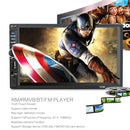 7018B 7.0 inch HD Touch Screen Dual DIN Car Radio Bluetooth Stereo MP3 / MP4 / MP5 Player with Remote Control, with Rearview Camera, 6800 Module, Support FM / TF Card / USB Flash Disk