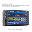 7018B 7.0 inch HD Touch Screen Dual DIN Car Radio Bluetooth Stereo MP3 / MP4 / MP5 Player with Remote Control, with Rearview Camera, 6800 Module, Support FM / TF Card / USB Flash Disk