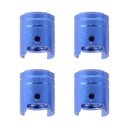 4 PCS Universal Barrel Shape Car Motor Bicycle Tire Valve Caps (Blue)