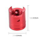 4 PCS Universal Barrel Shape Car Motor Bicycle Tire Valve Caps (Red)