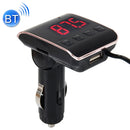 12-24V 2.1A Car MP3 Music Player Multi-function Wireless Car FM Player Wireless Car Charger with USB Port & LED Screen Support Hand-free and TF Card(Pink)
