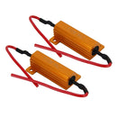 2 PCS Car Canbus Error Canceller Decoder Load Resistor LED 50W 8 Ohm No Blinking Decoder
