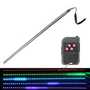 5050 20W 48 LED RGB Car Truck Remote Colorful Knight Rider LED Strobe Scanner Flash Strip Light, DC 12V Cable Length: 130cm(Colorful Light)