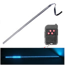 5050 20W 48 LED RGB Car Truck Remote Colorful Knight Rider LED Strobe Scanner Flash Strip Light, DC 12V Cable Length: 130cm(White Light)