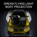 2 PCS DC 8-36V Ghost Shadow Courtesy Angel Wings Projection Lamp Car Door LED Welcome Lights(Ice Blue Light)