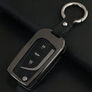 A Style Car Buckle Key Shell Zinc Alloy Car Chain Shell Car Key Shell Case Key Ring for Toyota, Random Color Delivery