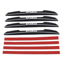 4 PCS Car Plastic Anti-collision Stickers Car Door Protector Door Side Edge Sticker(Black)