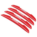 4 PCS Car Plastic Anti-collision Stickers Car Door Protector Door Side Edge Sticker(Red)