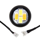 10 PCS 20W 4 LEDs SMD 5630 White Light + Yellow Light Daytime Running Light Turn Light Eagle Eye Light, DC 12V, Cable Length: 90cm