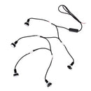 10 PCS 20W 4 LEDs SMD 5630 White Light + Yellow Light Daytime Running Light Turn Light Eagle Eye Light, DC 12V, Cable Length: 90cm