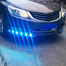 10 PCS 20W 4 LEDs SMD 5630 White Light + Yellow Light Daytime Running Light Turn Light Eagle Eye Light, DC 12V, Cable Length: 90cm(Silver)