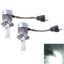 2 PCS H4 36W 3800LM 6000K 12 High Power LED White Headlamp, DC 8-48V