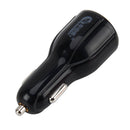 DC 12-24V Quick Charger 3.0 Car Charger with 3.1A Car Dual USB Chargers(Black)