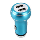 DC 12-24V Digital Charger Intelligent Matching Current Intelligent Charge Dual USB Car Charger(Blue)