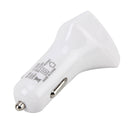 Safety Quickly Charger DC 12-24V Digital Charger Intelligent Matching Current Intelligent Charge 3 USB Ports Car Charger(White)