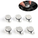 6 PCS 33mm Swirl Flap Flaps Delete Removal Blanks Plugs for BMW M57 (6-cylinder)(Silver)