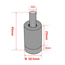 4 PCS Car Modified Isolation Column Engine Cover Blocked Up Screw Engine Turbine Ventilation Gasket Screw Washer (Silver Grey)