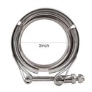 3 inch Car Turbo Exhaust Downpipe V-Band Clamp Stainless Steel 304 Flange Clamp