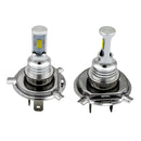 2 PCS H4 72W 1000LM 6000-6500K Super Bright White Light Car Fog LED Bulbs, DC 12-24V