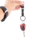 Car Key Ring Holder With Leather Strip