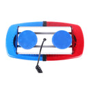 25W 240 LEDs Red Light + Blue Light Waterproof Strobe Light Dome Warning Light, DC 12Vï¼Œ Wire Length: 60cm