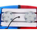 25W 240 LEDs Red Light + Blue Light Waterproof Strobe Light Dome Warning Light, DC 12Vï¼Œ Wire Length: 60cm