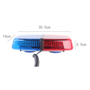 25W 240 LEDs Red Light + Blue Light Waterproof Strobe Light Dome Warning Light, DC 12Vï¼Œ Wire Length: 60cm