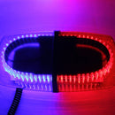 25W 240 LEDs Red Light + Blue Light Waterproof Strobe Light Dome Warning Light, DC 12Vï¼Œ Wire Length: 60cm