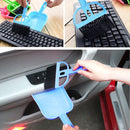 Mini Desktop Car Keyboard Sweep Cleaning Brush Small Broom Dustpan Set(Blue)