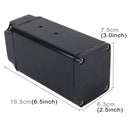 Universal Racing D1S-003 Engine Square Oil Catch Tank Can Embase Racing Catch Oil Tank Oil Catch Tank Motor Racing Sports(Black)