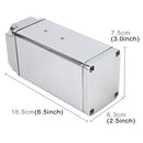 Universal Racing D1S-003 Engine Square Oil Catch Tank Can Embase Racing Catch Oil Tank Oil Catch Tank Motor Racing Sports(Silver)