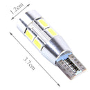 2 PCS T10 6W White Light 10 SMD 5630 LED Error-Free Canbus Car Clearance Lights Lamp, DC 12V