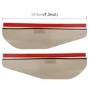 1 Pair Car Rearview Mirror Rain Blades Car Back Mirror Eyebrow Rain Cover Car Rearview Mirror Eyebrow Covers Flexible Protection Rainproof Decoration Accessories(Brown)