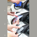 1 Pair Car Rearview Mirror Rain Blades Car Back Mirror Eyebrow Rain Cover Car Rearview Mirror Eyebrow Covers Flexible Protection Rainproof Decoration Accessories(Brown)