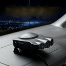 DC 12V 150W Cold and Warm Dual Use Three Outlet Car Auto Electronic Heater Fan Windshield Defroster Demister(Black)