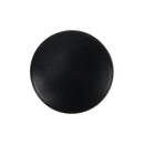 12 PCS Plastic Flat Head Screw Cap Cover Screw Cover Car Decoration Screw Nut Covers(Black)