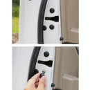 12 PCS Plastic Flat Head Screw Cap Cover Screw Cover Car Decoration Screw Nut Covers(Black)