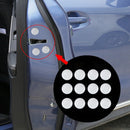 12 PCS Plastic Flat Head Screw Cap Cover Screw Cover Car Decoration Screw Nut Covers(White)
