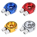 Universal Car Modified Instrument Dedicated Cake Oil Temperature Hydraulic Gauge Adapter Seat, Random Color Delivery