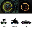 2 PCS Wheel Tyre Lamp With Battery for Car / Motorbike / Bike(Yellow Light)