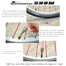 2 PCS Wheel Tyre Lamp With Battery for Car / Motorbike / Bike(Yellow Light)