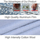 Aluminum Film PEVA Cotton Wool Anti-Dust Waterproof Sunproof Anti-frozen Anti-scratch Heat Dissipation SUV Car Cover with Warning Strips, Fits Cars up to 4.8m(187 inch) in Length