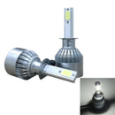 2 PCS C9 H1 18W 1800LM 6000K Waterproof IP68 Car Auto LED Headlight with 2 COB LED Lamps, DC 9-36V(White Light)