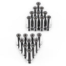 20 PCS 5.8cm Universal Car Modification Extended Wheels Stud Conversion M14x1.5 to M12x1.5 Screw Adapter LN032 LN033 LN044