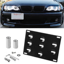 Car Front Bumper Tow Hook License Plate Mounting Bracket Holder for Audi A4