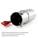 Universal Car / Motorcycles Styling Straight Stainless Steel Exhaust Pipe Spitfire Red Light Decoration Flaming Muffler Tail Muffler Tip Pipe