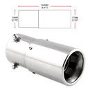 Universal Car / Motorcycles Styling Straight Stainless Steel Exhaust Pipe Spitfire Red Light Decoration Flaming Muffler Tail Muffler Tip Pipe