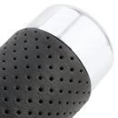 Metal Leather Long Column Car Shift Knob, Size: 18x3.3cm (Silver)